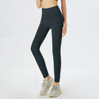 Fitness Pants Elastic Tight Fitting Seamless Naked Yoga High Waist Hip Lifting Quick Dry Running Sports Leggings Outdoor Wear