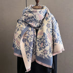 Cashmere Scarf for Women Thick Warm Winter Blanket Brand Female Luxury Quality Shawl Wrap Bufanda 2024 Poncho Echarpe Pashmina