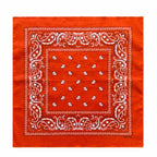 70CM Oversized Hip Hop Amoeba Cashew Cotton Square Bandana Scarf Headband Black Paisley Gifts For Men/Boys/Girls