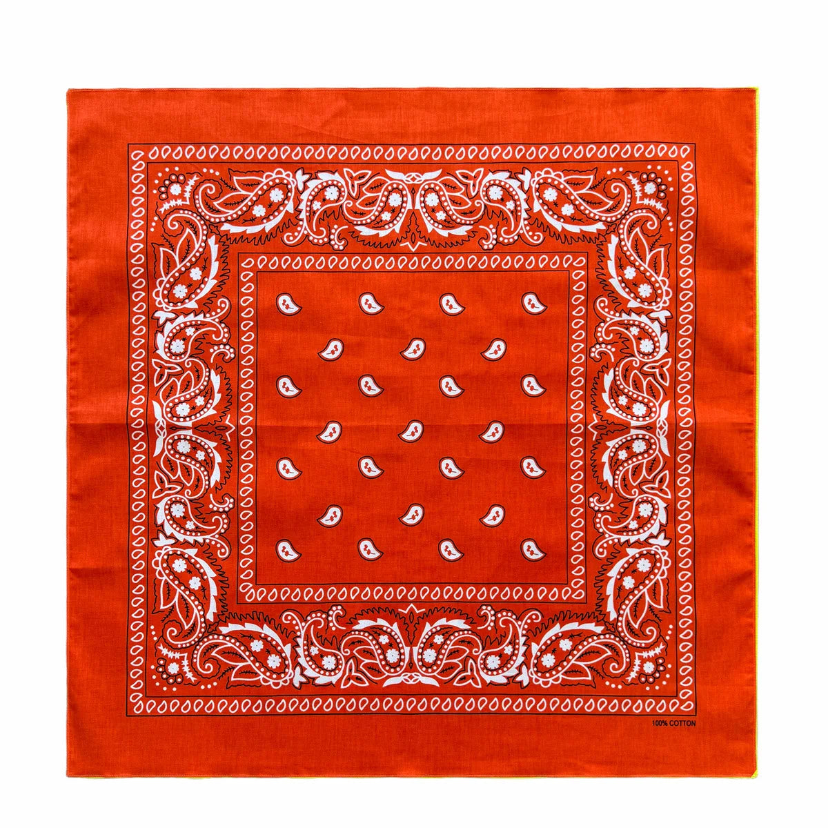 70CM Oversized Hip Hop Amoeba Cashew Cotton Square Bandana Scarf Headband Black Paisley Gifts For Men/Boys/Girls