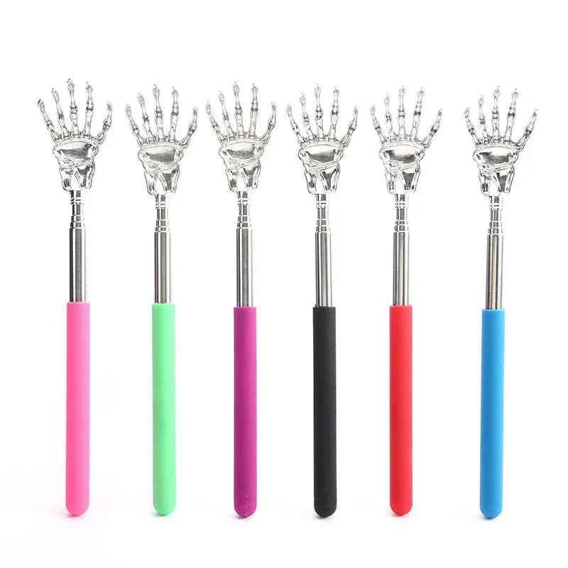 1 Piece Extendable Back Scratcher Portable Telescoping Metal Stainless Steel Back Scratchers Hand Massager
