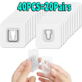 Double-Sided Adhesive Wall Hooks Hanger Strong Transparent Suction Cup Sucker Hooks Kitchen Bathroom Storage Plug Socket Holders