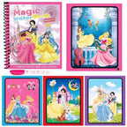 Disney Cartoon Frozen Water Painting Drawing Toys Set Graffiti Minnie Mouse Elsa Princess Watercolour Magic Book for Girls Gift