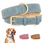 Durable Dog Collar Leather Dogs Collars Soft Padded Pet Pitbull Necklace Adjustable For Small Medium Large Dogs Pug Pet Products - WTN Essentials 