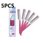 3/5pcs Eyebrow Epilator Sets for Women Makeup Beauty Eyebrows Hair Removal Styling Tool Steel Blade Facial Sourcil Razor Trimmer