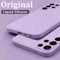 Case For Samsung Galaxy S26 S24 S23 S22 S25 Ultra S24 FE A57 A56 A55 A16 A17 5G S25 Edge Shockproof Liquid Silicone Phone Cover