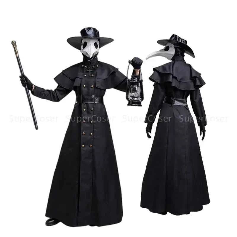 Plague Doctor Costume – Medieval Hooded Robe Cosplay Set