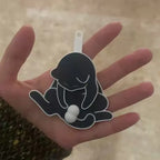 Creative Play Egg Cat Keychain Rotatable Keychain School Bag Pendant Hand-Made Gift Decompression Toy Hot Sale