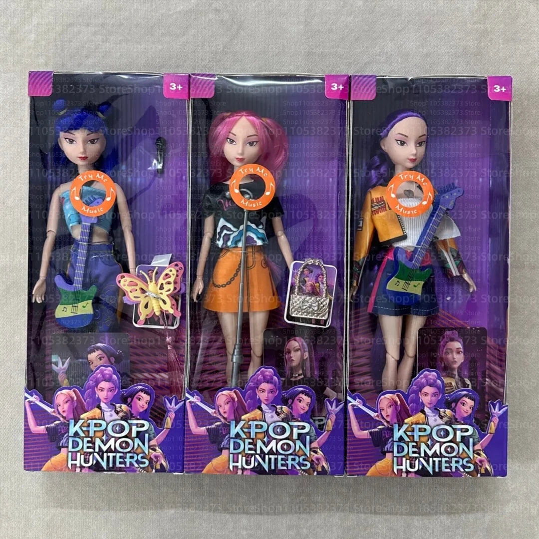 Kpop Anime Vinyl Doll Set – Rumi Mira Zoey Articulated Toy