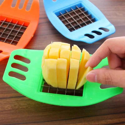 Stainless Steel Vegetable Potato Slicer Cutter Chopper Chips Making Tool Potato Cutting Fries Tool Kitchen Accessories Gadgets