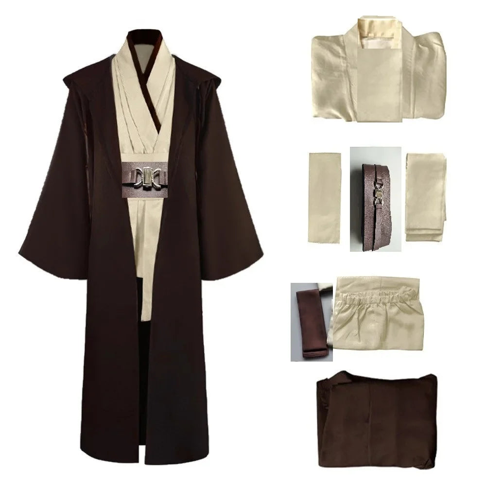 Obi-Wan Kenobi Jedi Cosplay Costume – Unisex Robe Set