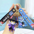 KPop Rumi Keychain Kpop Group Rumi Mira Zoey Anime Character Keychains Backpack Pendant Charms Party Favor Gift Keyring