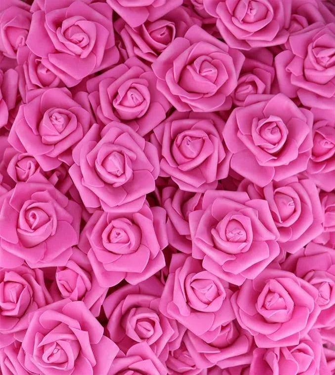 10/20/50Pcs Artificial Foam Rose Flowers PE Fake Flower for Home Room Dceor Wedding Party Halloween Thanksgiving Christmas Decor
