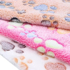 Soft Fluffy Pet Blanket – Cute Cartoon Pattern