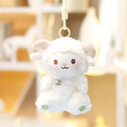 Fluffy Bunny Plush Keychain Cute Rabbit Bag Charm