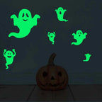 Halloween Luminous Window Stickers – Glowing Eyes, Bats & Ghost Decor