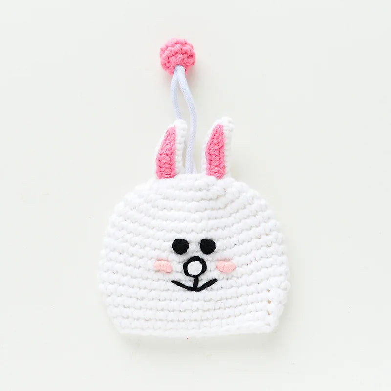 Cute Crochet Cactus Keychain Decorative Bag Charm
