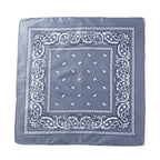 Fashion Hip Hop Bandana Kerchief Unisex Black Hair Band Neck Scarf Headwear Wrist Wraps Head Square Scarves Print Handkerchief