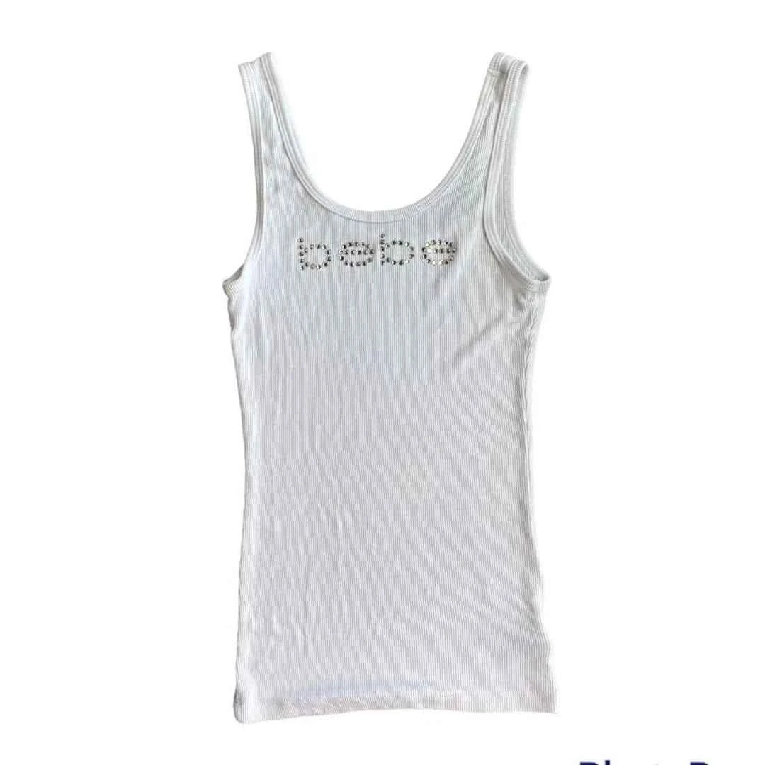 Vintage Sleeveless Tank Top Letters Summer Print Personality Crop top Sleeveless Slim Streetwear Punk Y2K Baby Tee Short Sleeve