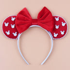 New Trendy Mouse Ears Headband 3.3"Velvet For Girls Soft Bow Hairband Halloween Festival Party Trip DIY Hair Accessories Gifts