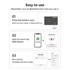 1/2Pcs VOCOlinc Wireless Charging Bluetooth Tracking Card,Global locator, Smart Tag, Item Finder, Use with Find My (IOS Only)