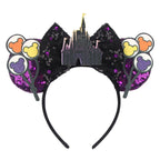 2026 Latest Fashion Ear Headband Sequin Bows For Girl Adult Kids Halloween Party Cosplay Hair Accessories Princess Hairband