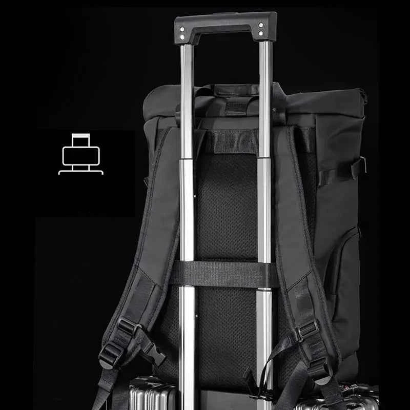 Men's Travel Bag 15.6inch Laptop Computer Backpack Outdoor Waterproof Camping Hiking School Bag College Business Rucksack