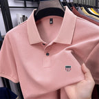 Men's Summer Luxury Brand Cotton 100% Polo Shirt Lapel Printing Short Sleeves T-Shirt Business Leisure Ventilate Men's Clothing