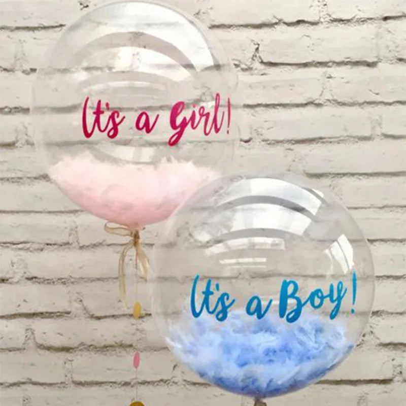10/20/30/50pcs 10/12/16/18/20/24/36inch Transparent Bobo Balloon Clear Bubble Birthday Party Wedding Baby Shower Decor Supplies