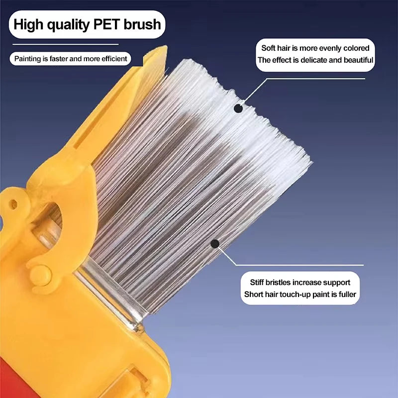 Professional Corner Paint Brush for Walls & Ceilings - Handheld Edger Tool with Clean Cut for Latex Paint, Ideal for Indoor/Outr