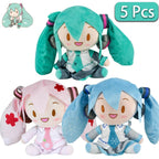 Cartoon 20cm Hatsune Miku Plush Doll Toy Anime sakura Miku snow Miku Character Kawaii Sitting posture Fufu Kids Christmas Gift