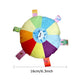 Rainbow Plush Flying Saucer Dog Toy – Interactive Chew & Training Disc