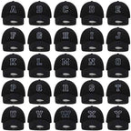 Initial Letter Embroidery Baseball Cap for Casual Sport Style
