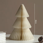 Paper Christmas Tree Ornaments 3D Honeycomb Christmas Tree Decorations Folded Paper 2026 Xmas New Year Desktop Arrangement Decor