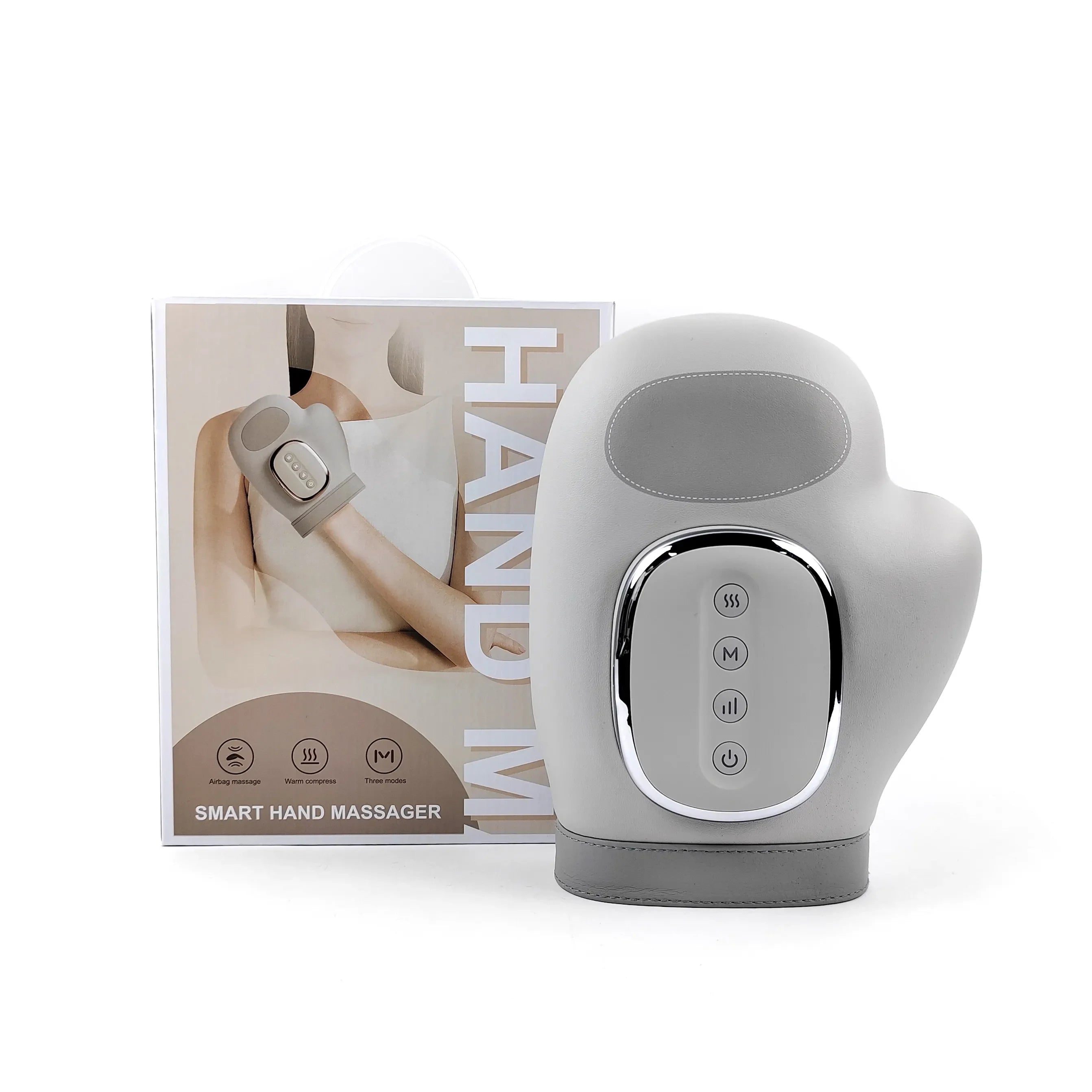 Hand Massager with Airbag Compression Finger Wrist Palm Massage Machine Vibration Glove for Hand Muscle Relax Gift for Men Women