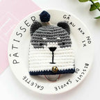 Cartoon Dog Key Case Handwoven Key Organizer Pouch