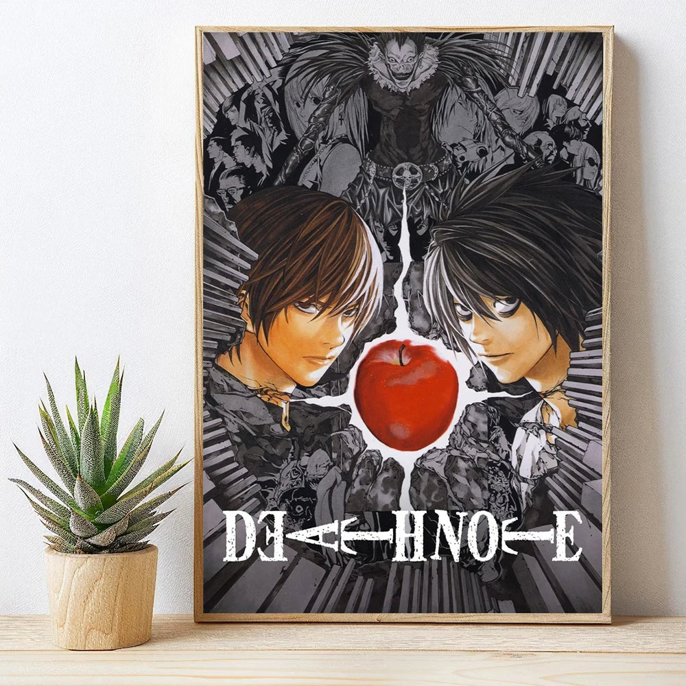 Japaese Anime DEATH NOTE Poster For Living Room Bedroom Home Decor Yagami Raito Canvas Painting Classic Japan Comics Wall Art