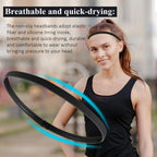 4PCS Unisex Sports Thin Headband Non-Slip Elastic Women Men Yoga Hair Bands Sweatband Football Running Biking Sports Hairband