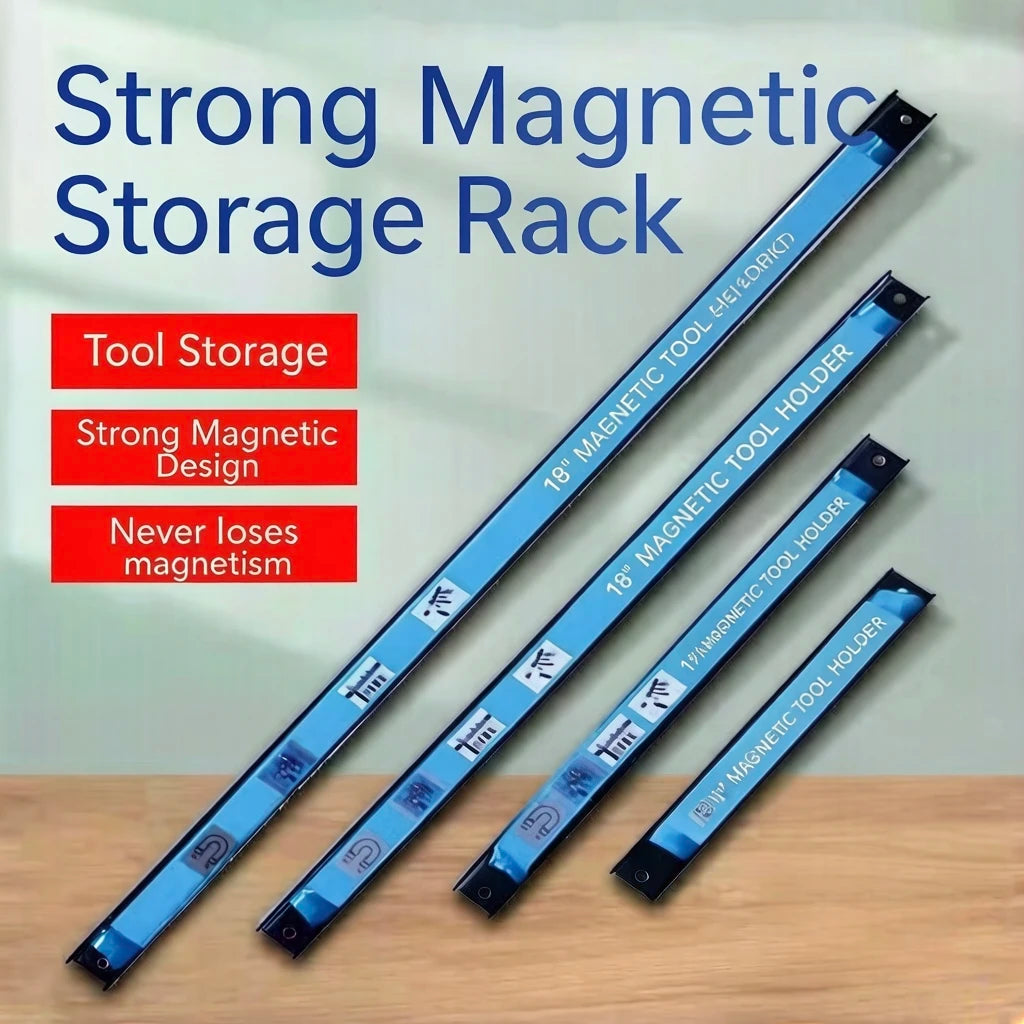 Magnetic Tool Holder Heavy Duty 8 12 18 24 inch Magnetic Tool Bar, Space Saving Metal Organizer Rack for Workshop Garage Home
