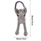 New Interactive Dogs Plush Toy Indoor Chewy Resistant Fleece Squeak Pet Play Product for Puppy Kitten Teeth Grinding