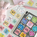 50PCS Self affirmation Encouragement Slogans Graffiti Stickers DIY Phone Cases Laptop Water Cups Waterproof Stickers