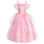 Little Girls Children Sleeveless Pink Dresses Children Summer Clothing Kids Princess Carnival Christmas Luxury Cosplay Dresses