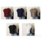 Women Summer Short Sleeved Top for Fashion Versatile Base Shirt Slim Fit Round Neck T-shirt Casual and Sexy Breathable and Cool