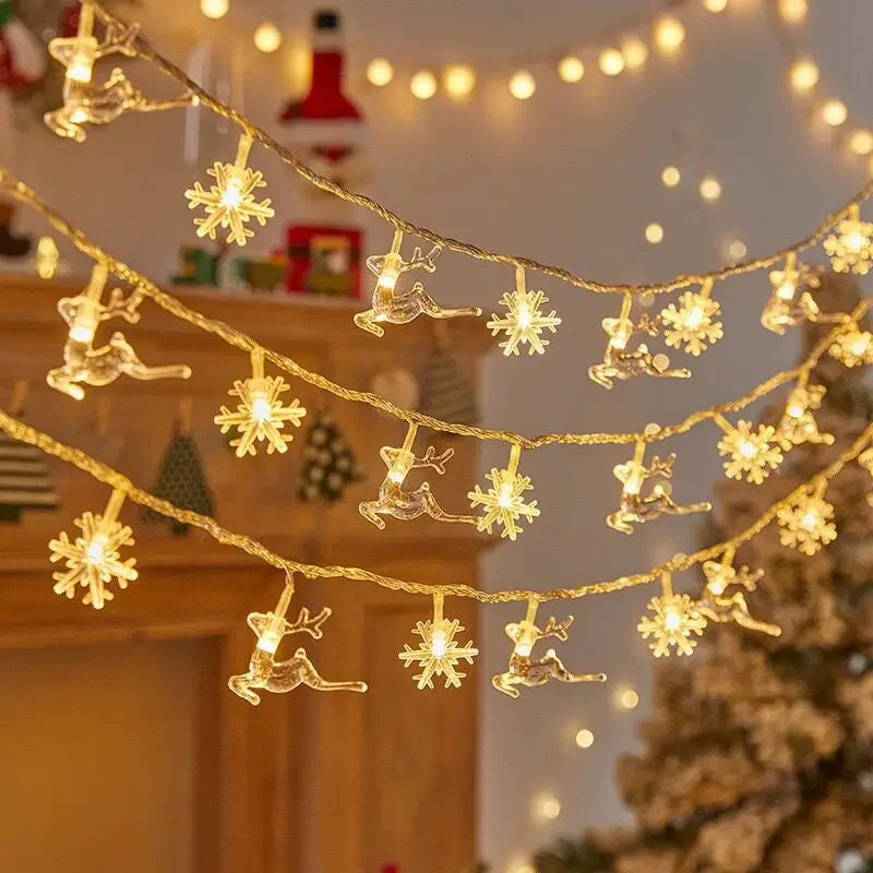 3M 20 Led Lights Outdoor Decoration String Lights Christmas Tree Home Window Decor Holiday Lighting Star Light Strings