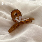 4pcs mini cute claw clip small girl hair claw semi transparent bangs side clip small shark clip women's hair accessory