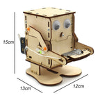 Robot Eating Coin DIY Wooden STEM Science Experiment Assembly Kit for Kids