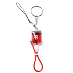 New Style 1 Pcs Blood Type A B O AB Plasma Pack Blood Bag PVC Pendant DIY Jewelry Making Gift Charm Keychain Accessory Keyring