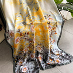 Spring Scarf Women's Luxury Design Polyester Material Smooth Scarf Soft Shawl Beach Scarf