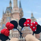 Anime Mouse Ear headband amusement park headband fish-scale sequin mesh party hat girl birthday gift