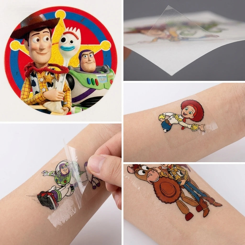 20Pcs Toy Story Temporary Body Art Stickers Cute Cartoon Cosplay Party Toys for Kids Birthday Gifts